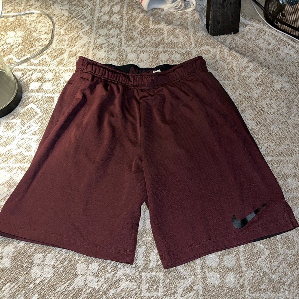 Nike Dry Fit Shorts ,Size M, Burgundy color